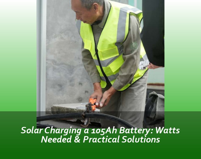 Solar Charging a 105Ah Battery: Watts Needed & Practical Solutions